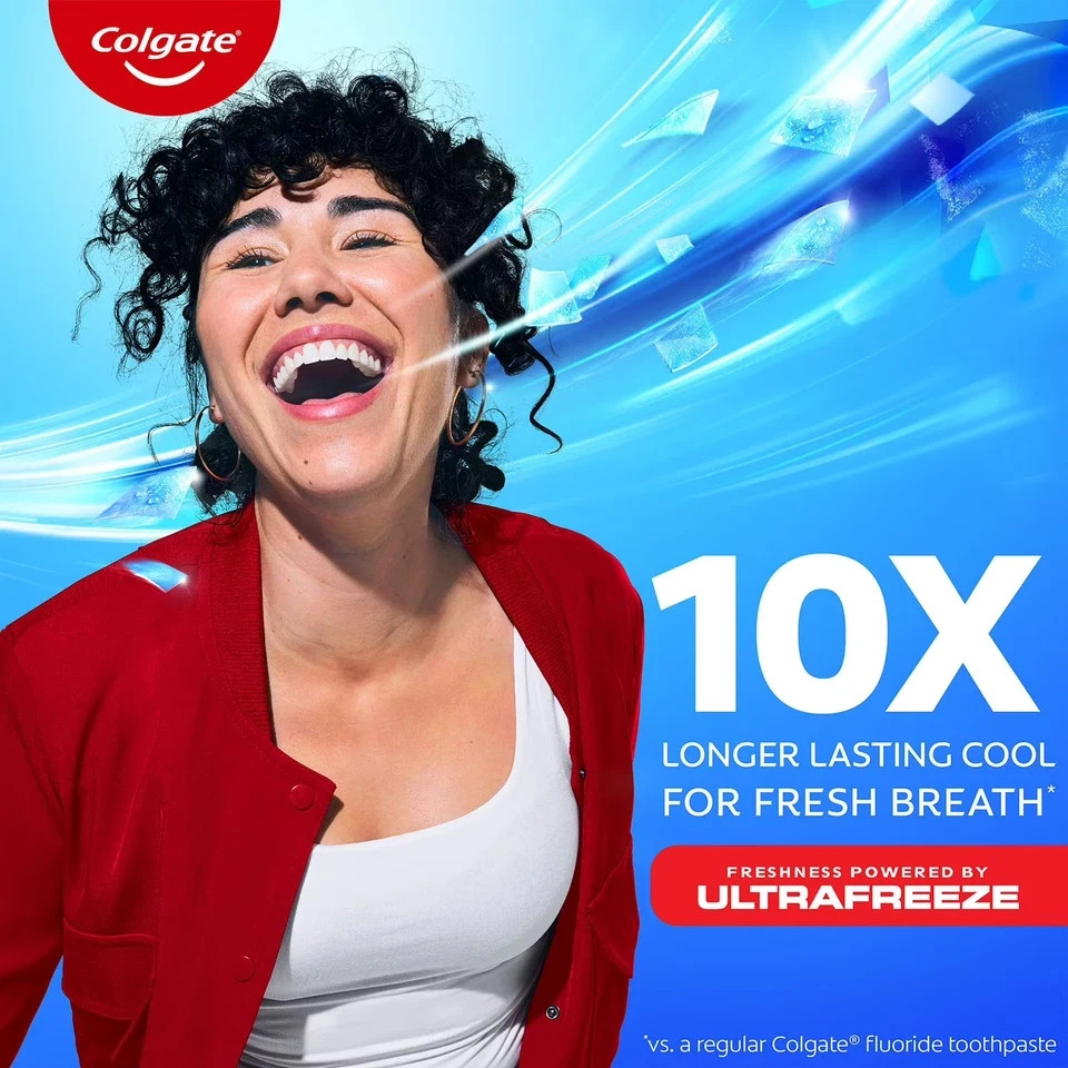 Colgate MaxFresh Toothpaste Cool Mint Mini Breath Strips 7.3oz 5 Pack