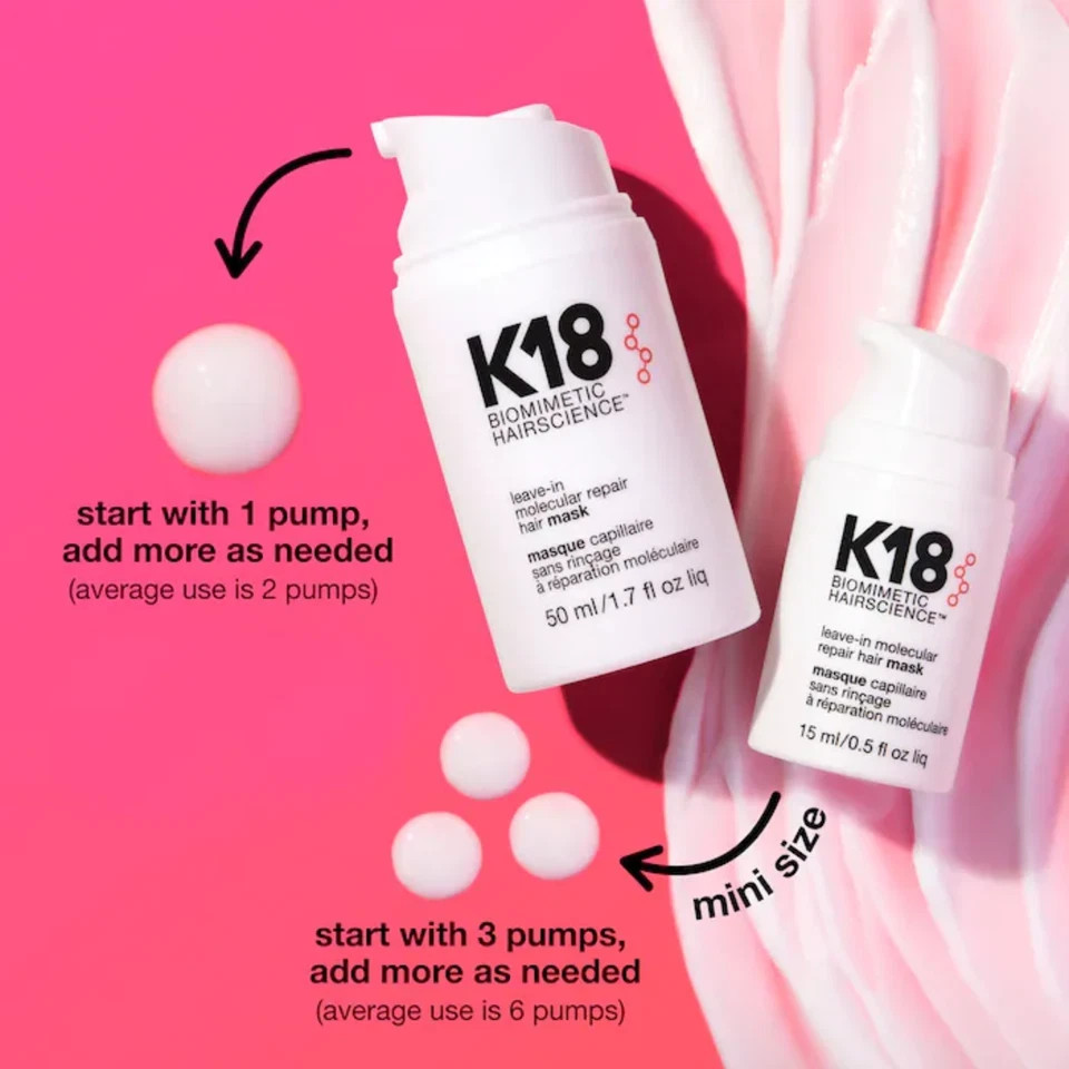 K18 Leave In Molecular Repair Hair Mask Biomimetic Hairscience 50 ml / 1.7 fl oz