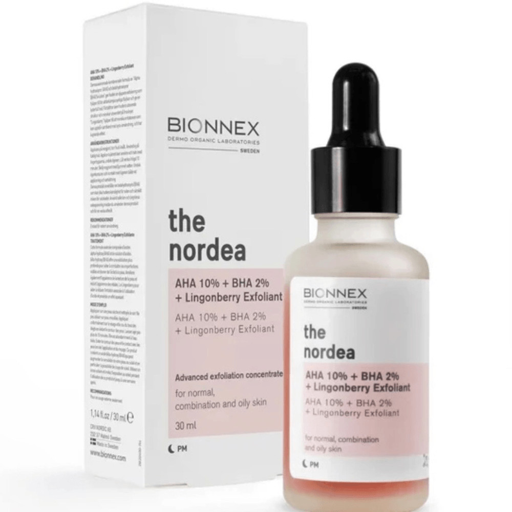 NIB New BIONNEX AHA 10% + BHA 2% + LINGONBERRY EXFOLIANT 30ml/1.14 oz Skincare