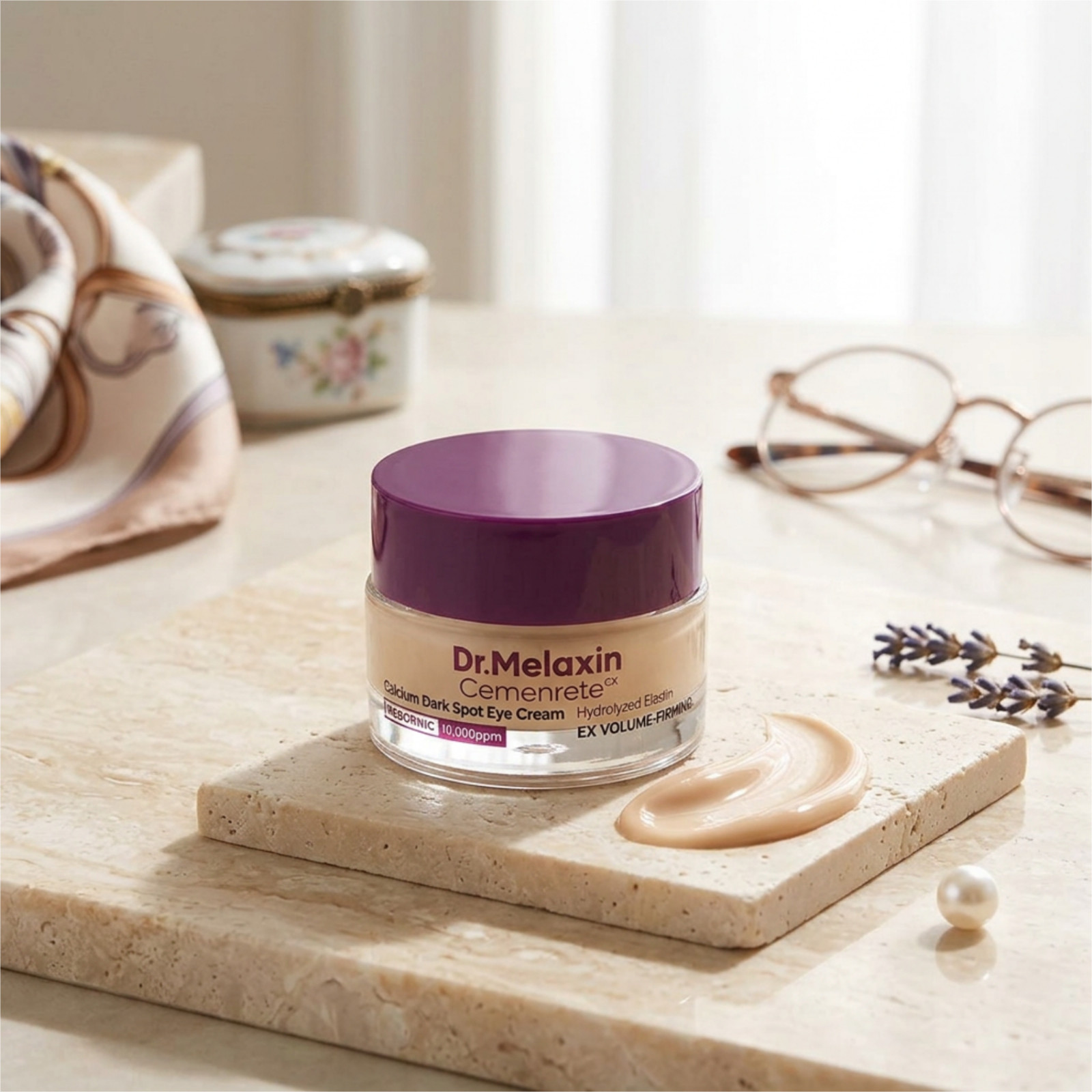 Dr. Melaxin Cemenrete Eye Cream.Calcium Dark Spot Corrector,Anti-Aging & Firming