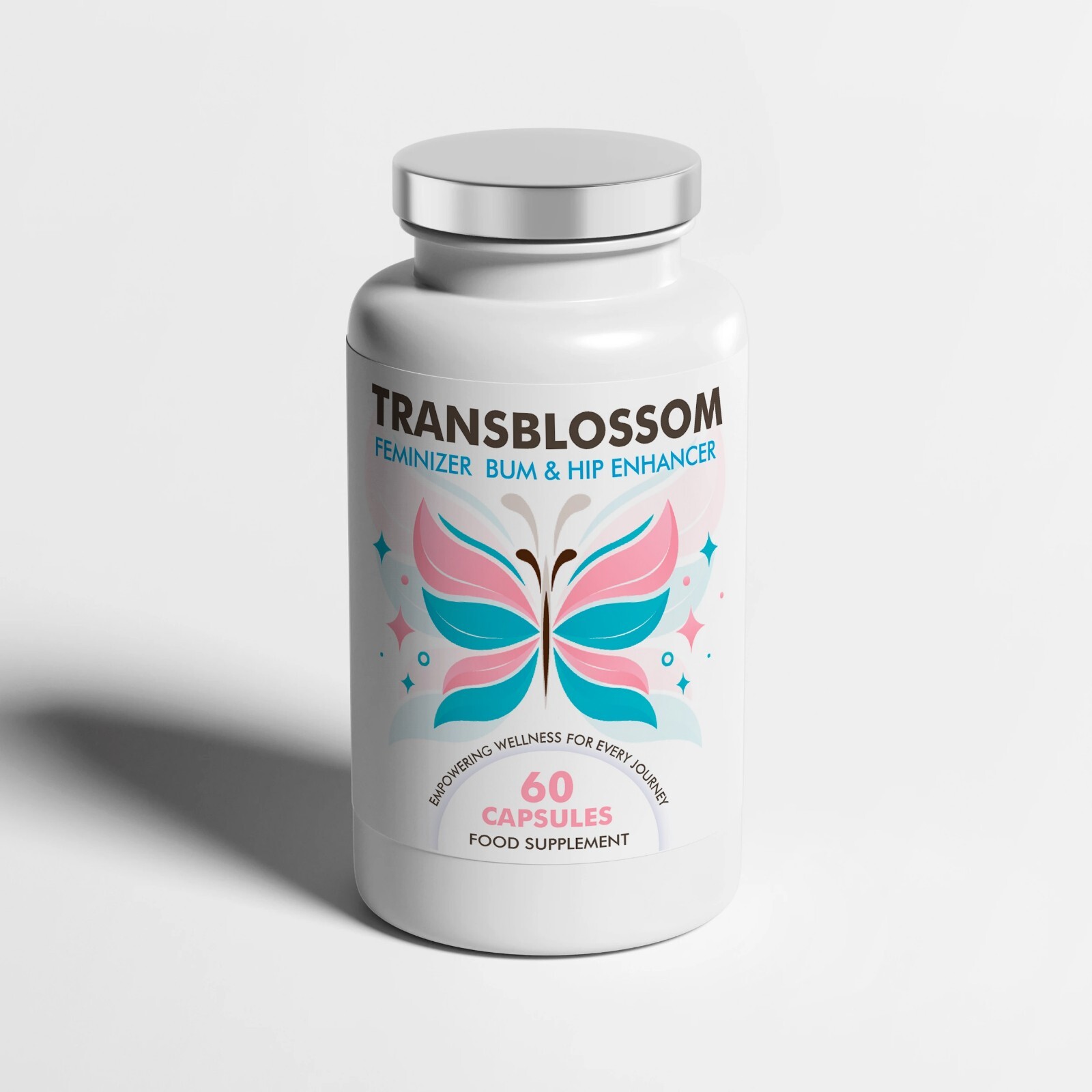 TransBlossom Bum & Hip Capsules – Bigger, Rounder, Firmer, Feminine Bottom – 60