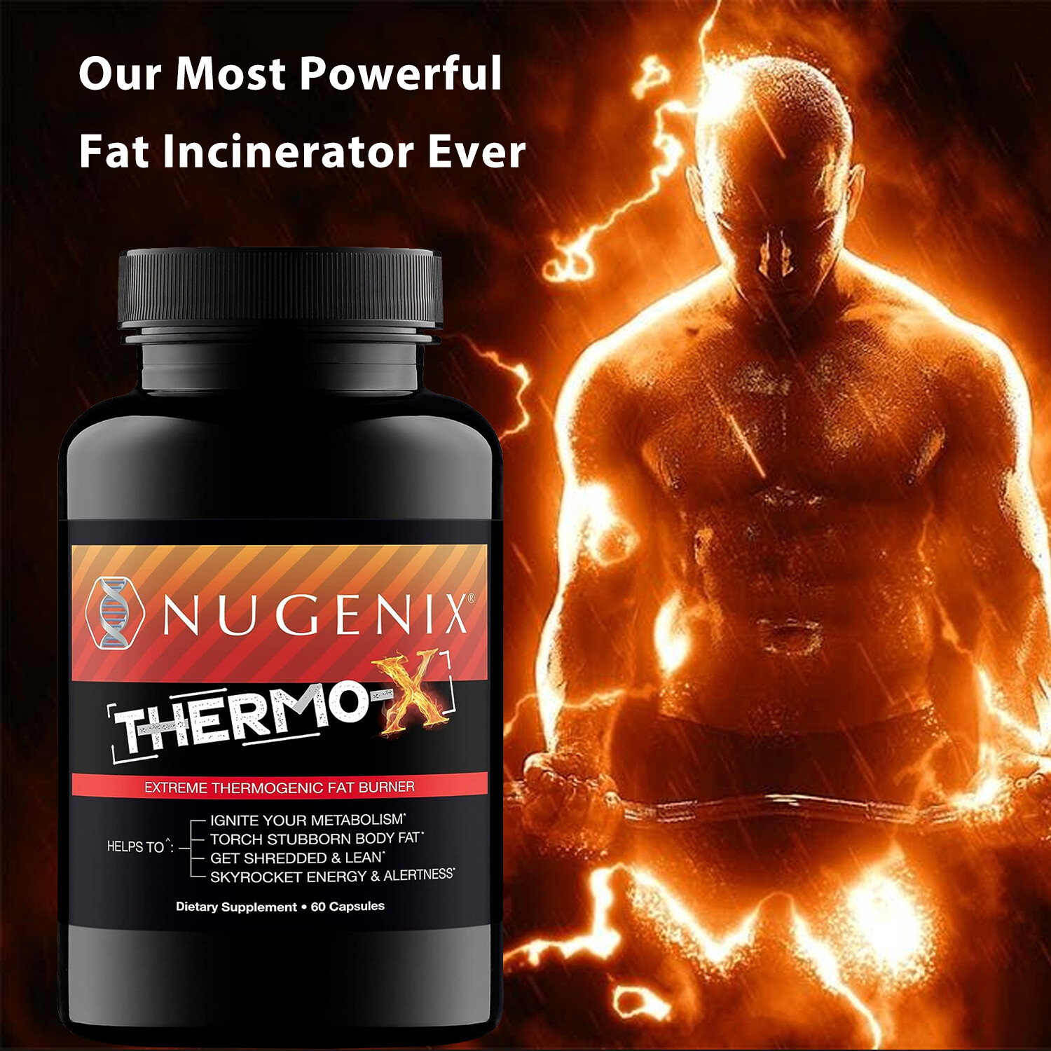 NUGENIX THERMO-X – Metabolic Accelerator, Men’s Thermo Fat Burner, Weight Loss