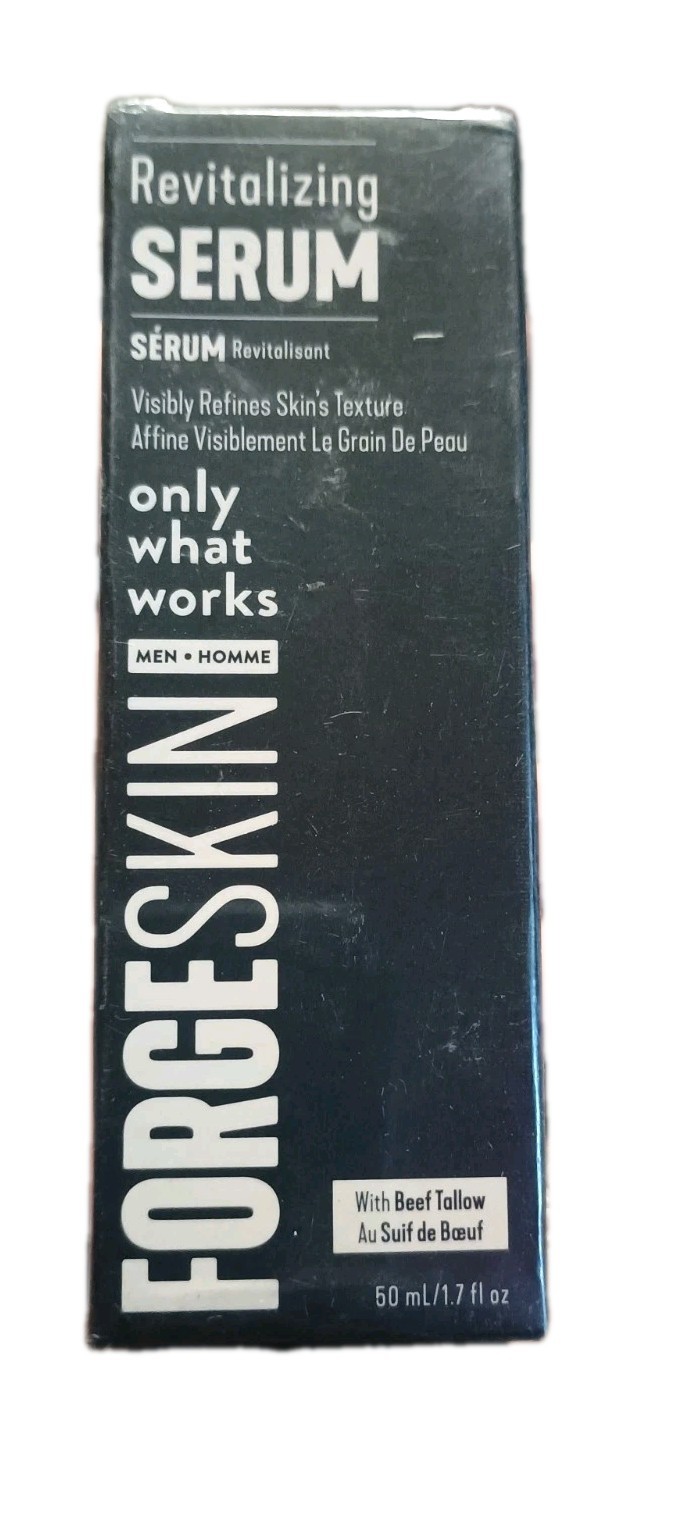Forge Skin For Men Beef Tallow Revitalizing Serum 1.7 oz New/Sealed Exp 1/2029