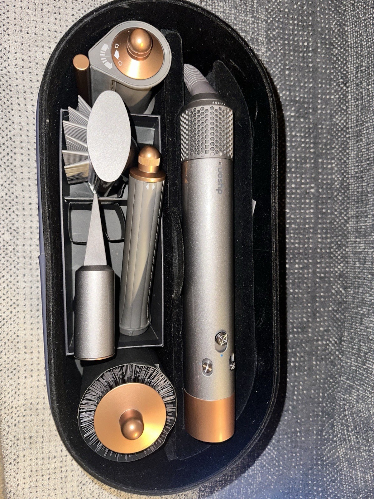 Dyson Airwrap Multi Styler Gray Copper 1.2/1.6in Barrels Attachments