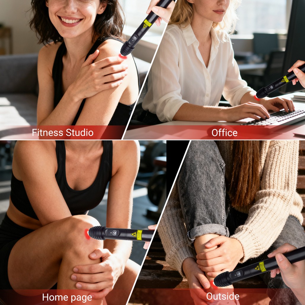 Handheld Cold Laser Therapy Device for Tendonitis Sciatica Pain Relief Improve