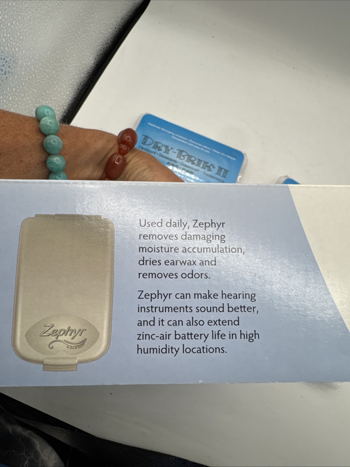NEW Zephyr By Dry and Store Hearing Tech Dryer W/ dry bricks