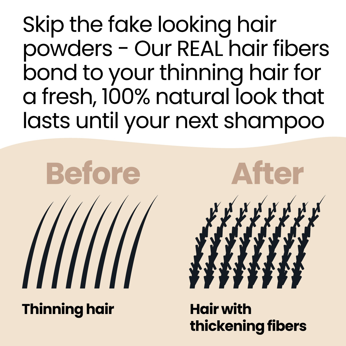 2x HAIR ILLUSION Hair Thickening Fibers – Organic Bald Spot Thinning Concealer