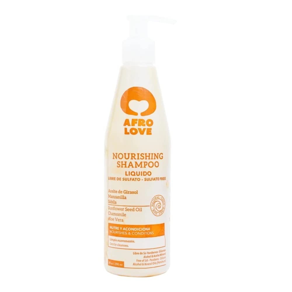 Afro Love Nourishing Shampoo 10oz – Hydrating, Sulfate-Free Curly Hair Cleanser✨