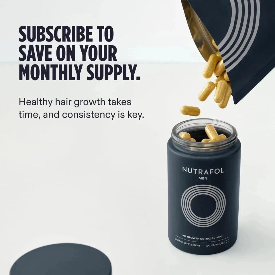 Packof 1 Men Hair Growth Vitamins Total 120 Capsules Exp 06/2027 Ship From USA