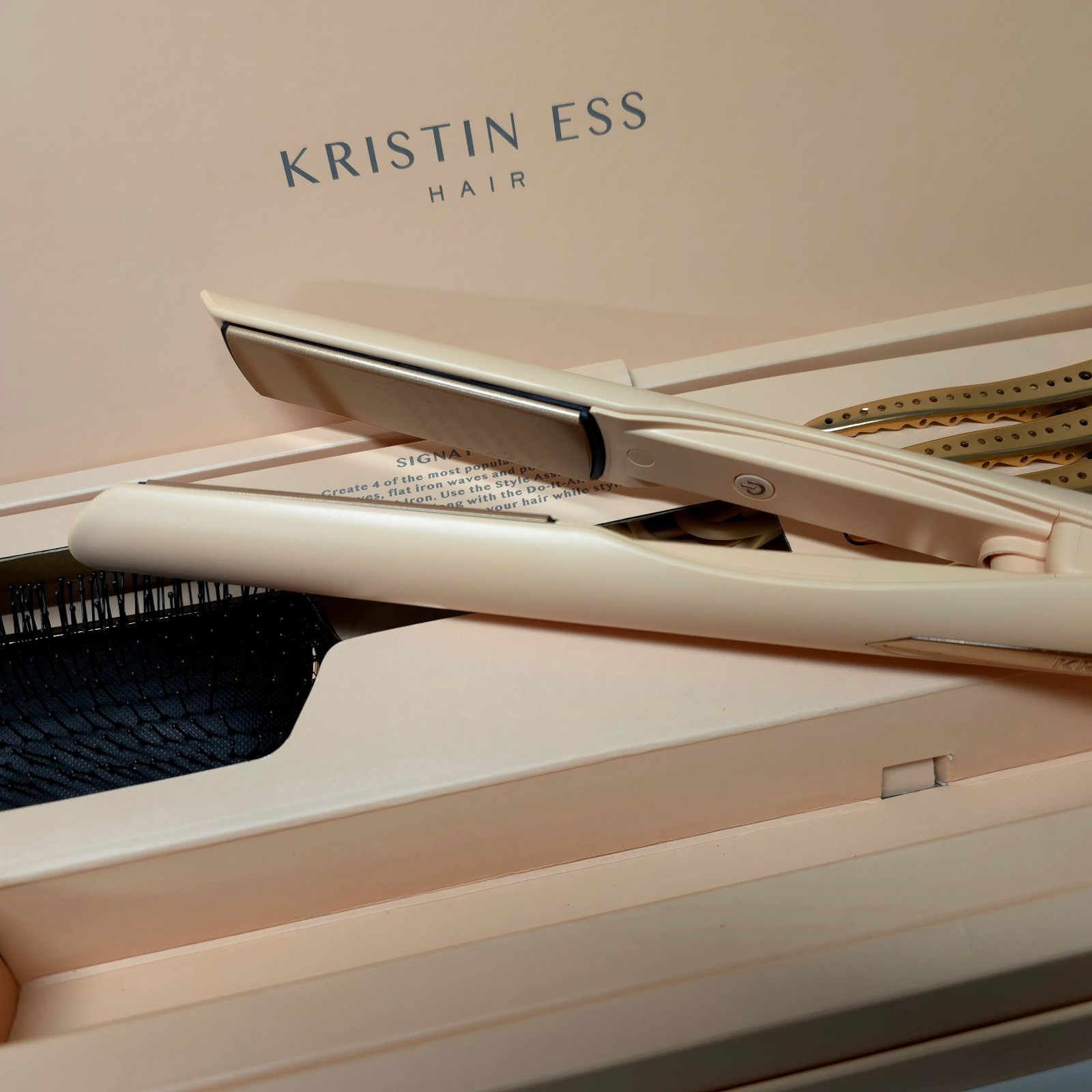Kristin Ess Hair Signature Styling Set 3-in-1 Ceramic Flat Iron 4 Heat Settings