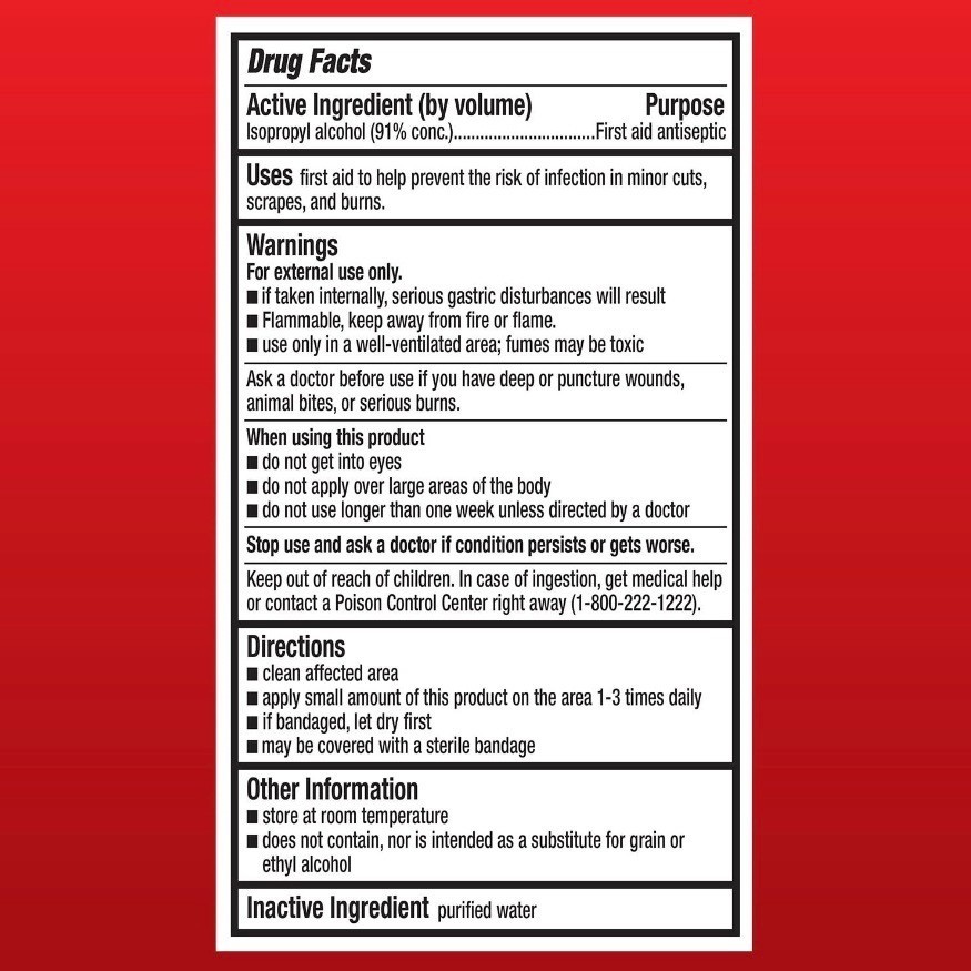 Member’s Mark 91% Isopropyl Alcohol 32 oz Bottles 2 Pack First Aid Cleaning