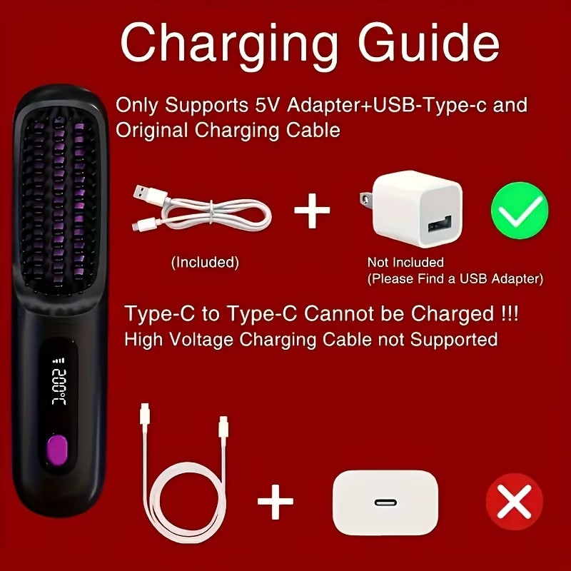 Hot Cordless Rechargeable Mini Hair Straightener