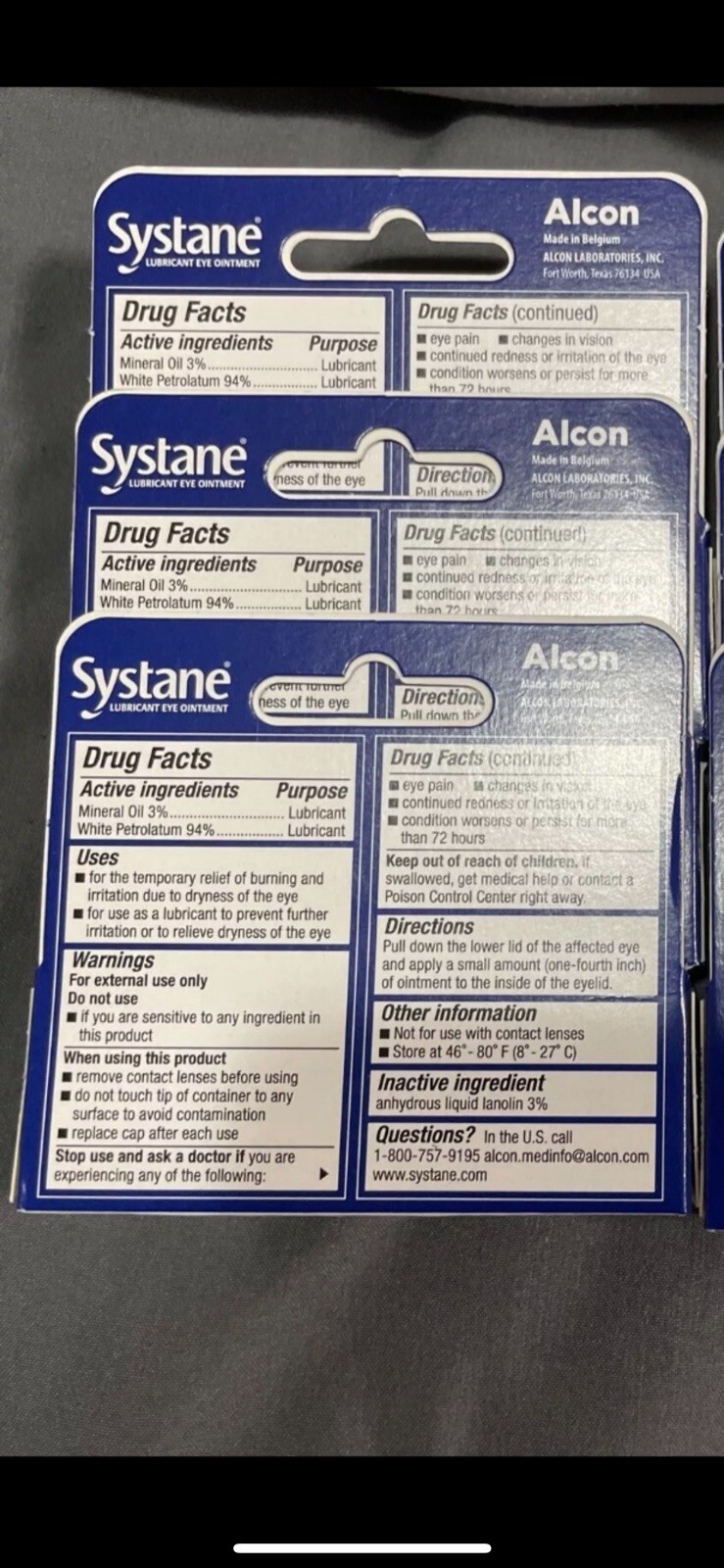 Systane Lubricant Severe Dry Eye Relief Night Ointment – (3X3.5gm). Exp: 08/2027