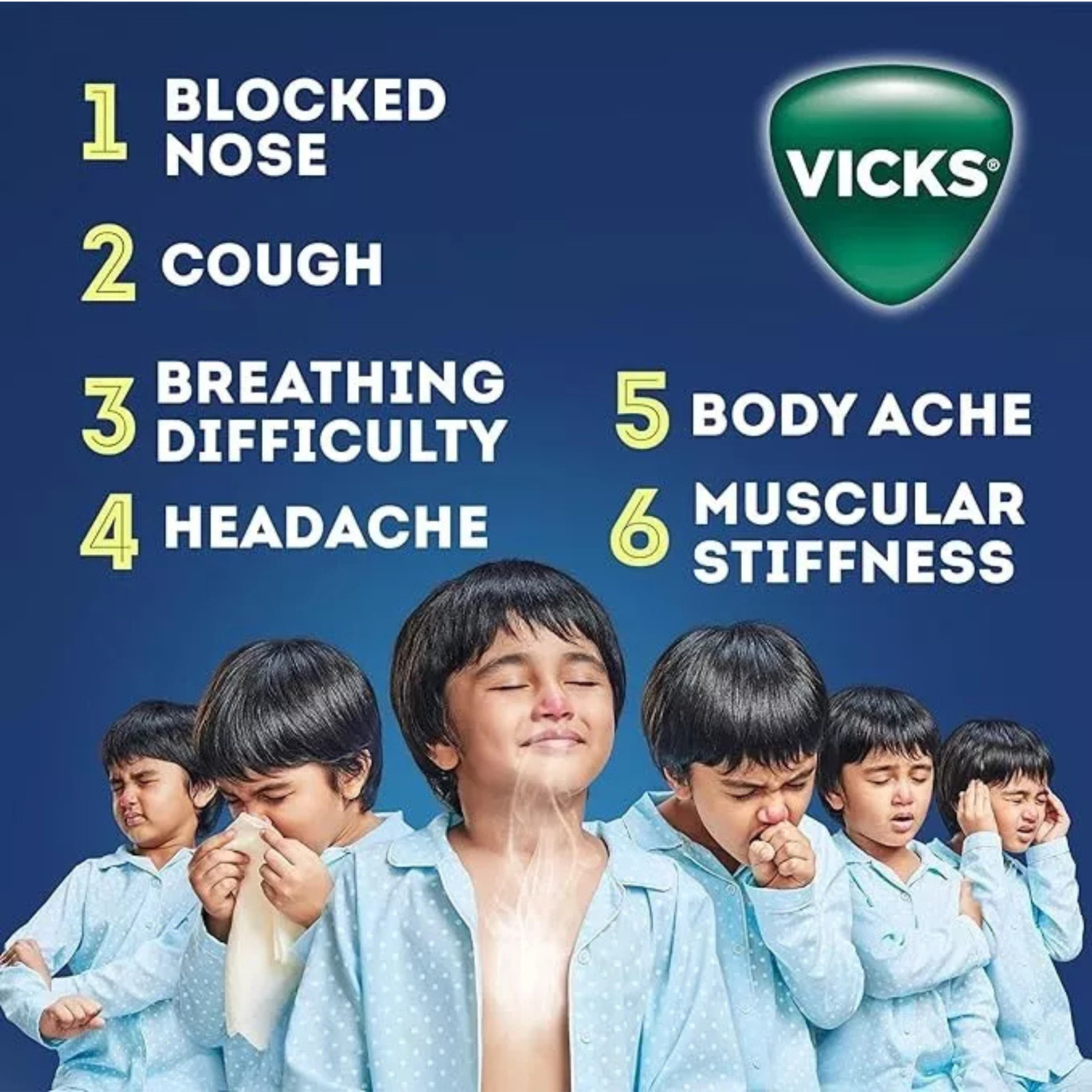 Vicks VapoRub Xtra Strong 10ml – Cold & Headache Relief Pocket Size, Fast-Action
