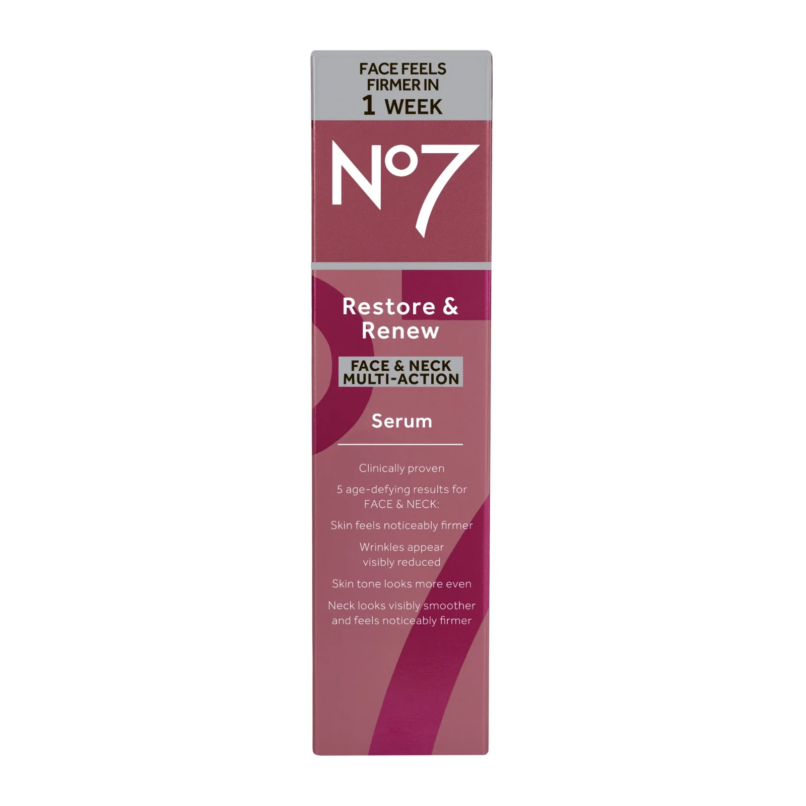 No7 Restore & Renew Multi Action Face & Neck Serum – 1.69
