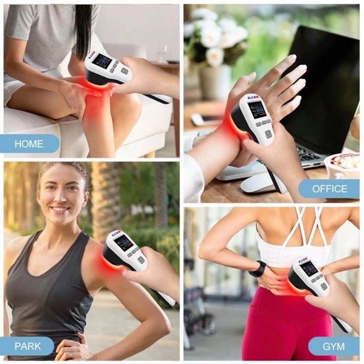 Cold Laser Therapy Device LLLT Red Light Lazer Treatment 650nm+808nm Pain Relief