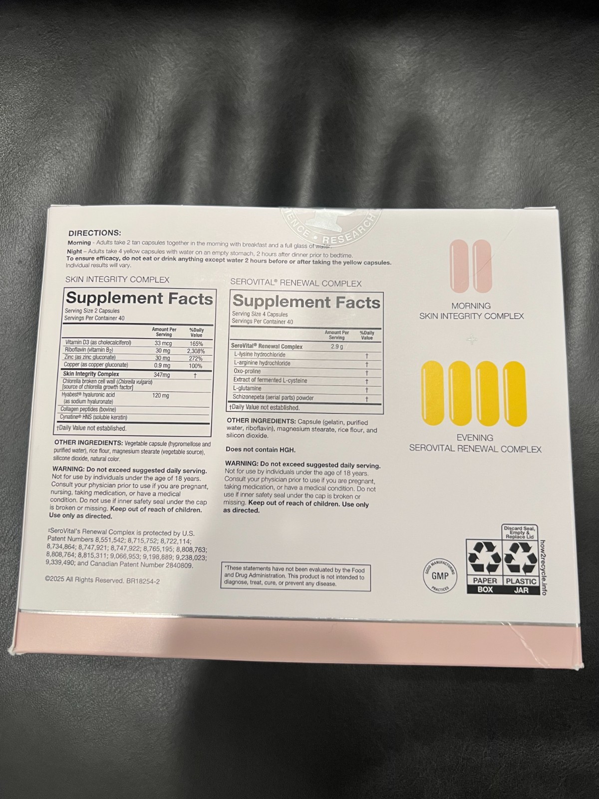 SeroVital Skin Revive, 240-count Capsules Exp 04/2027 Brand New Sealed