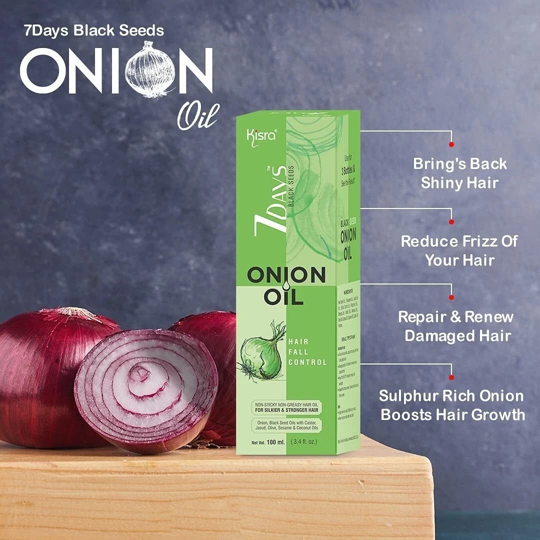 7 Days Black Seed Onion Hair Oil / Hair Fall Control & Hair Growth 100ml