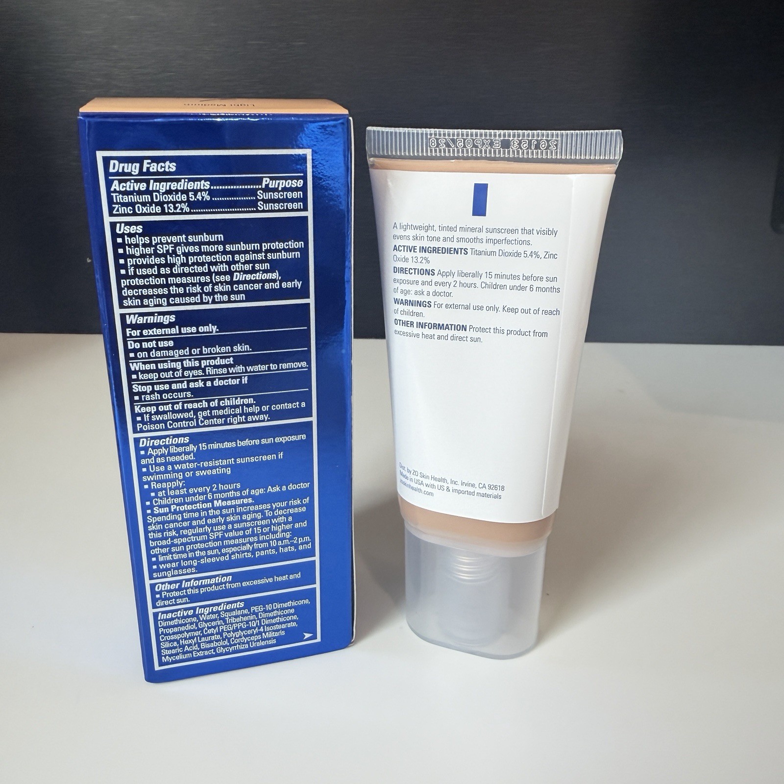 ZO Skin Health Daily Mineral Sunshield SPF 45 Broad Spectrum Light Medium 45 mL