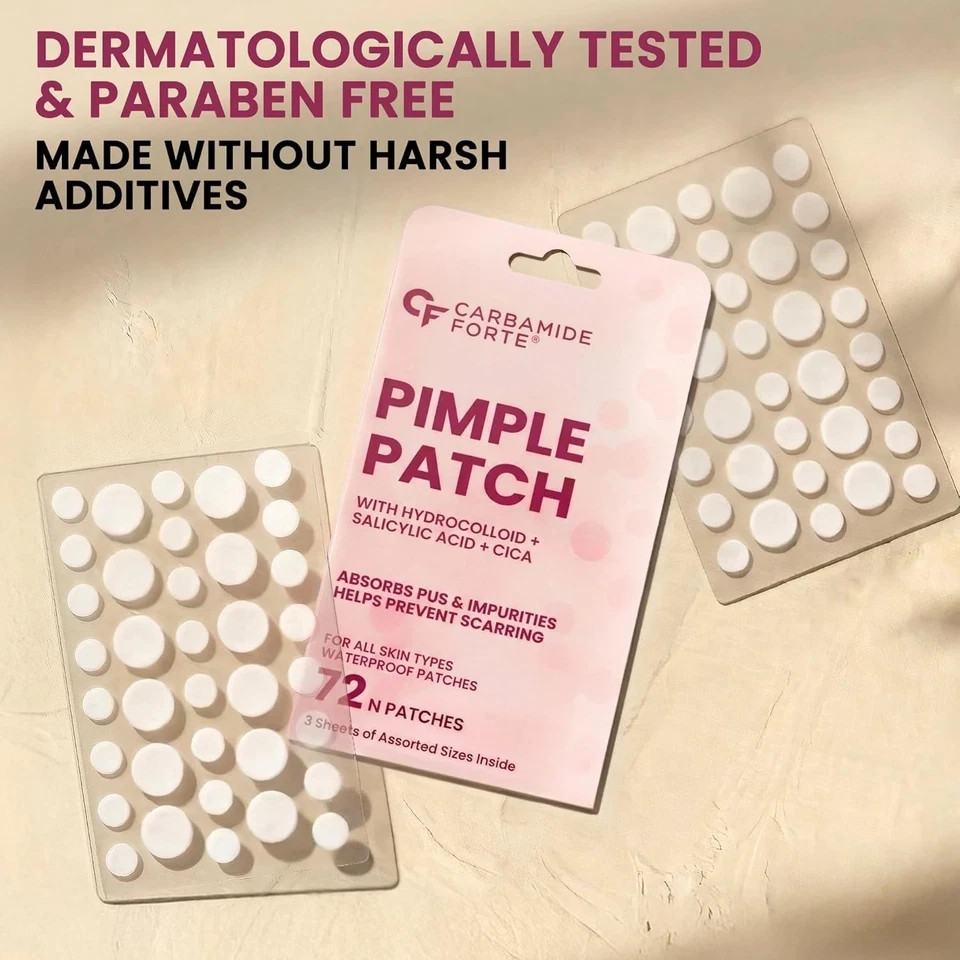 Carbamide Forte for Face Salicylic Acid & Cica 72 Hydrocolloid Pimple Patches