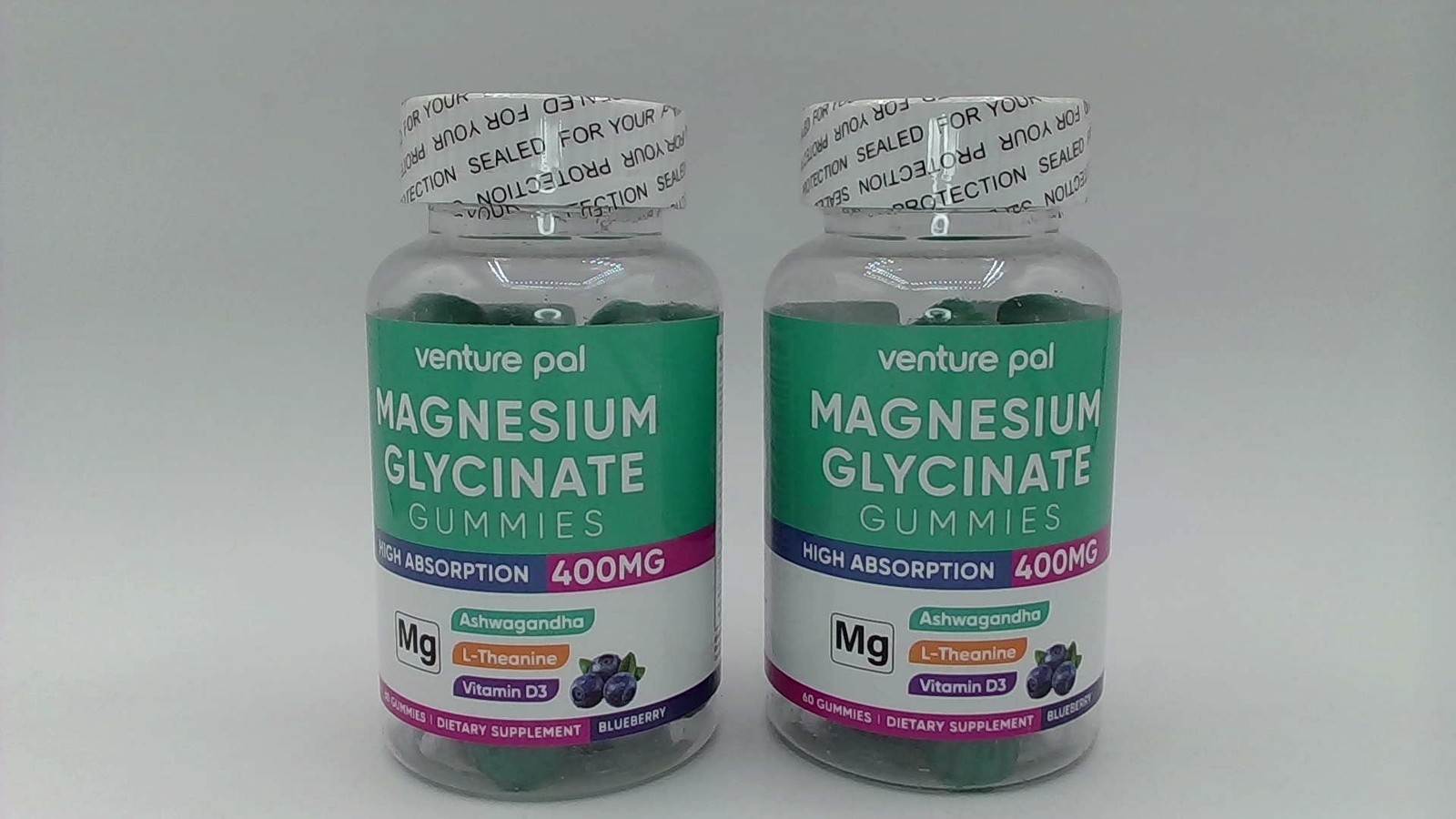Magnesium Glycinate Gummies 400mg Blueberry (pack of 2) EXP:05/2027