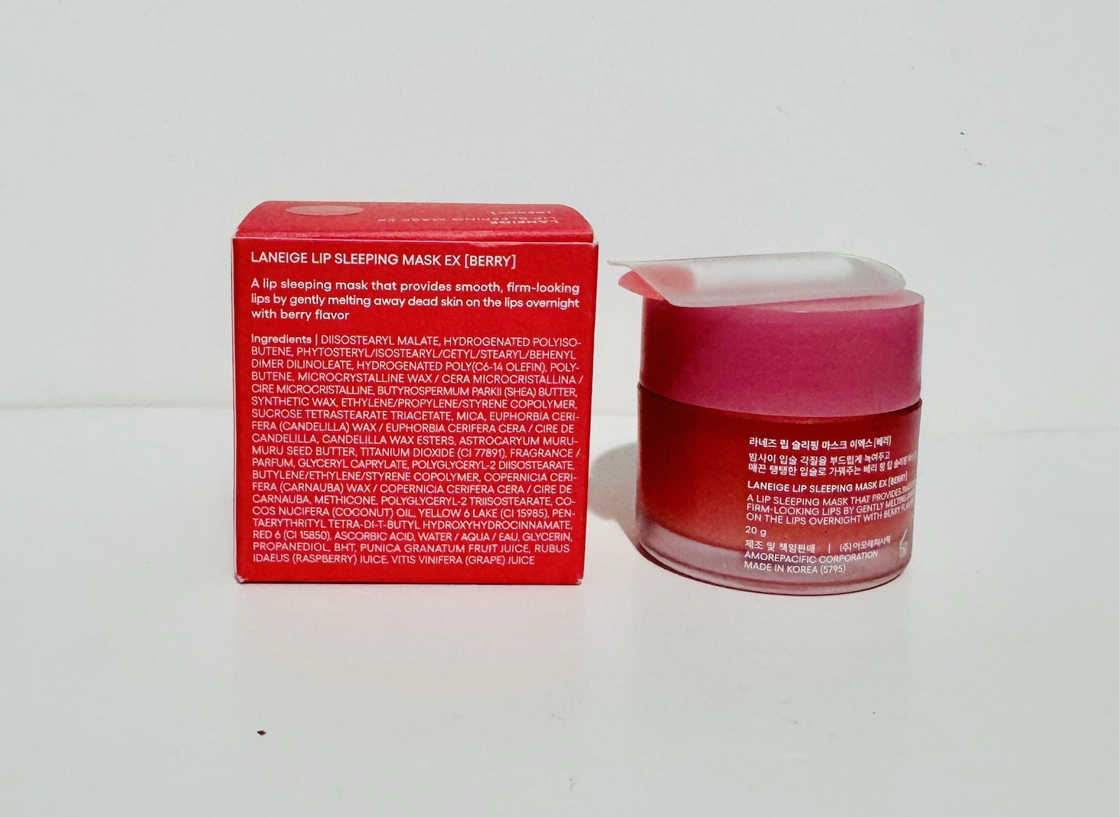 Laneige Lip Sleeping Mask EX, Berry – 0.7 Oz