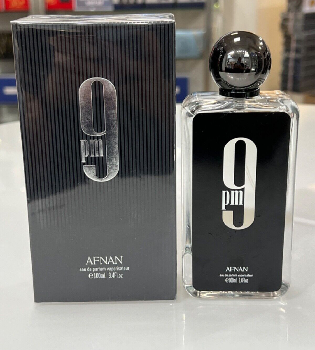 AFNAN 9 PM EAU DE PARFUM SPRAY FOR MEN 3.4 Oz / 100 ml BRAND NEW ITEM!!!