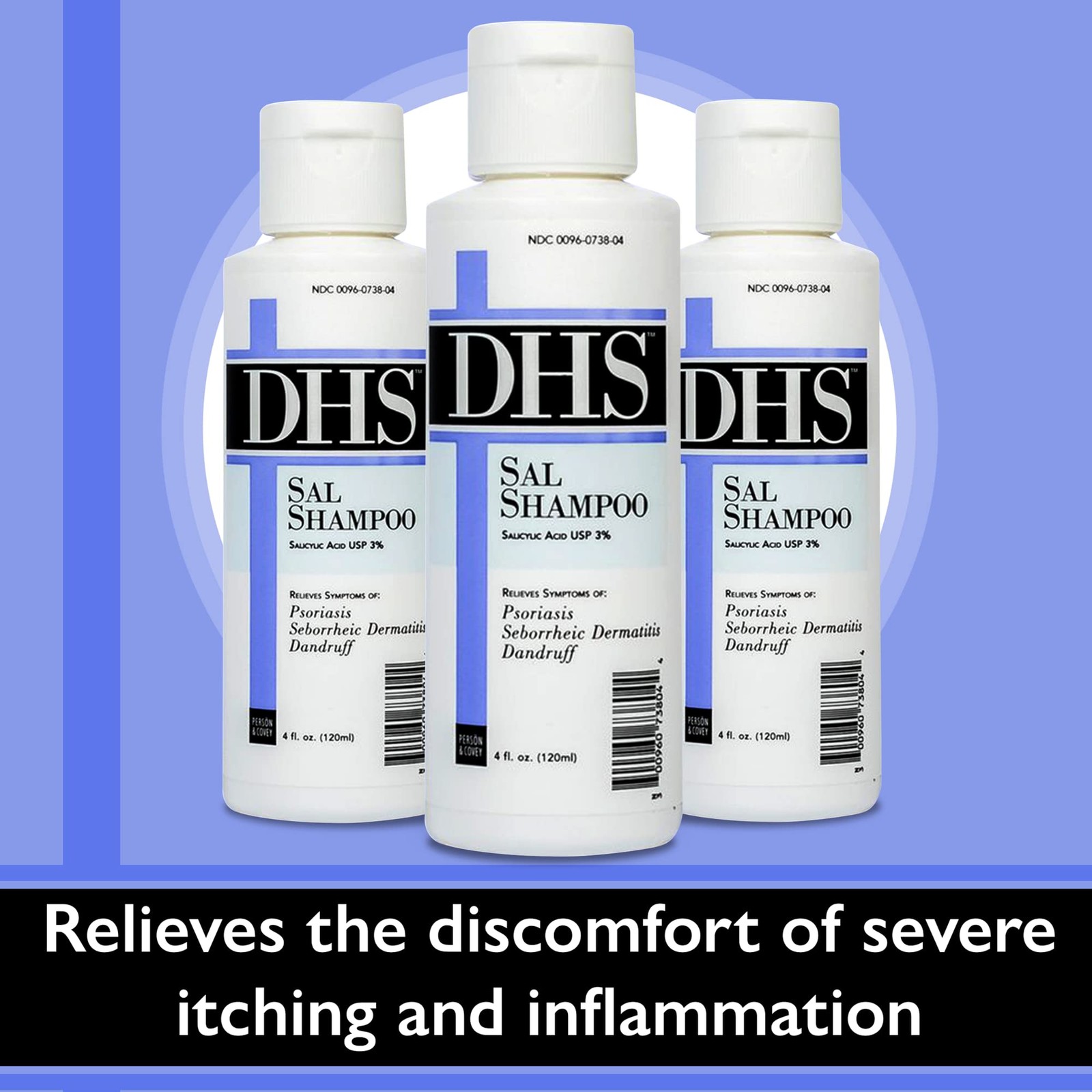 DHS SAL Shampoo – Maximum Strength for Psoriasis, 12 Fl Oz (Pack of 1)