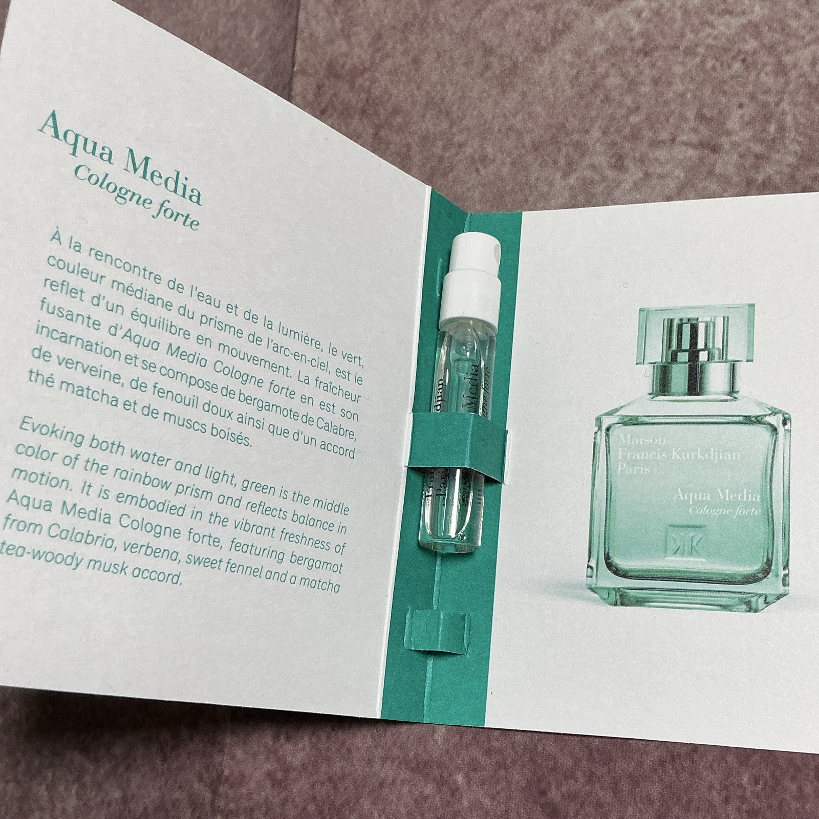 Maison Francis Kurkdjian Aqua Media Cologne forte EDP 0.07 fl oz Spray Sample