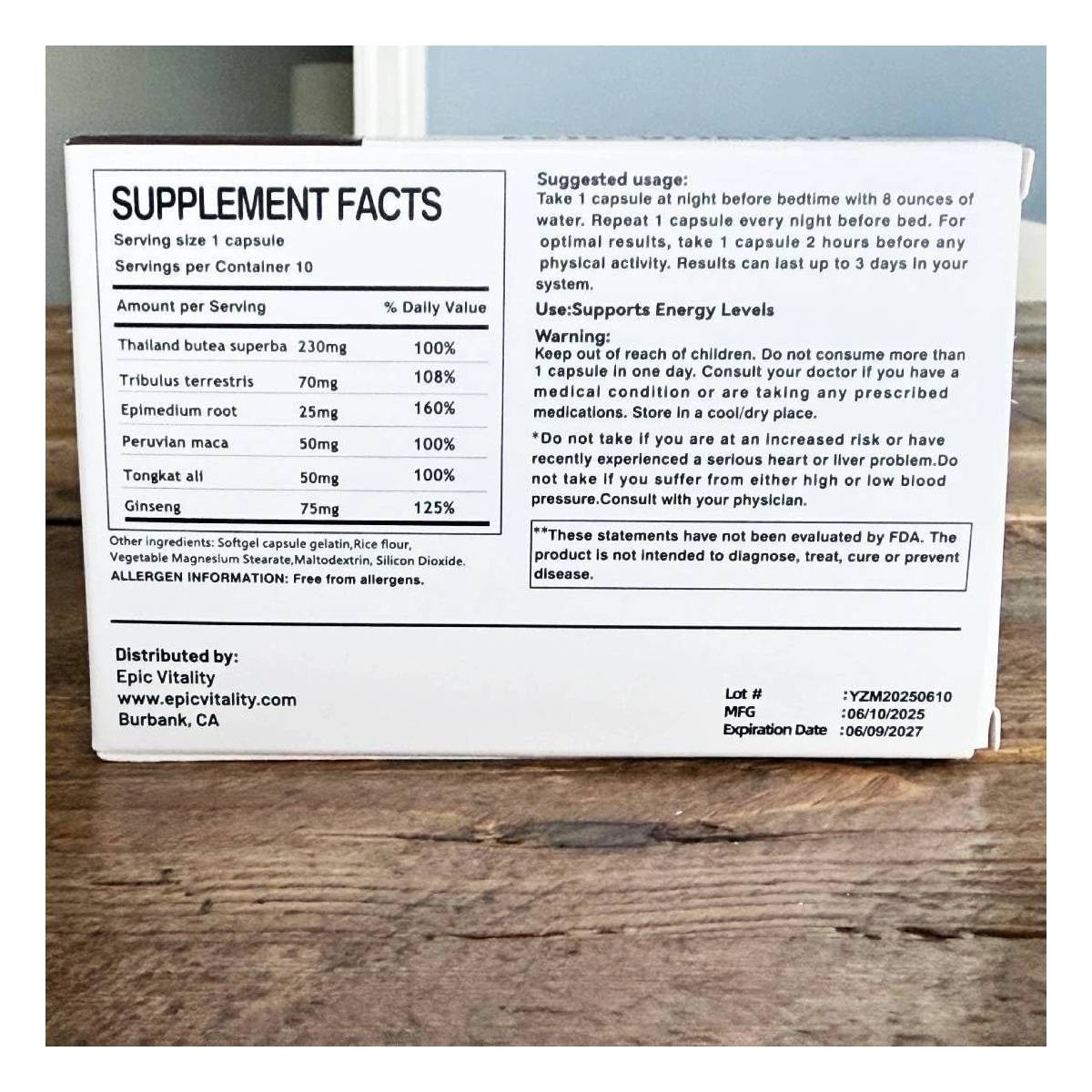 NEW . 10 Powerful Blue Capsules . Works In 10 Minutes. Guaranteed..