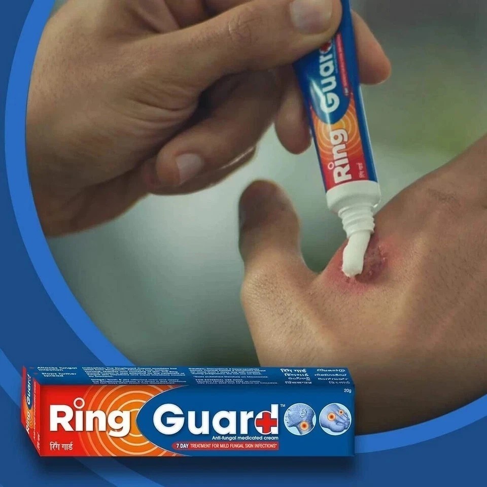 Ring Guard Antifungal Medicated Cream, 20 gm, Relieves itching and redness.