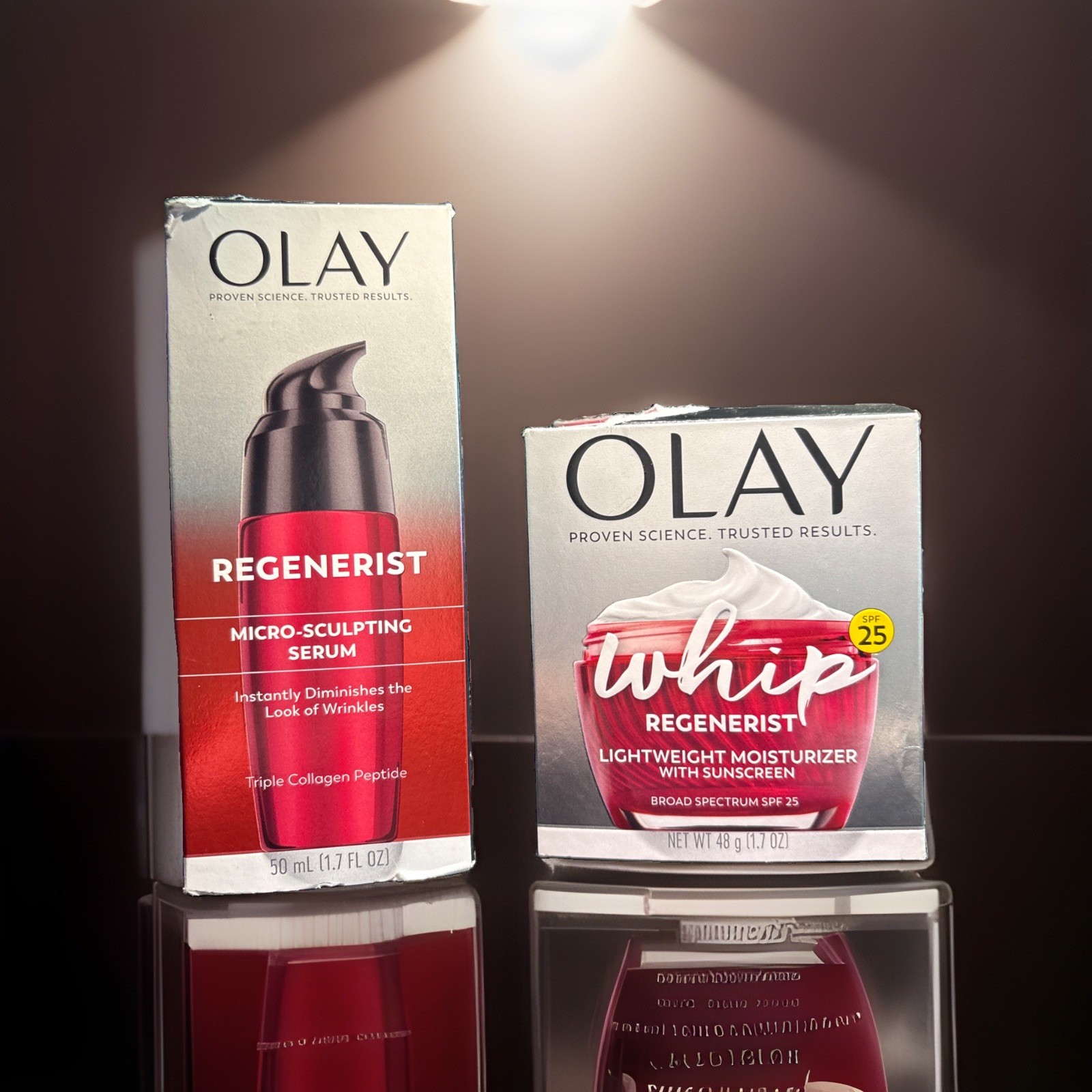 Olay Regenerist Micro-Sculpting Serum & Olay Whip Regenerist Moisturizer SPF 25