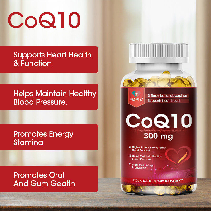 2X CoQ 10 Coenzyme Q10 Vegan Softgel 300mg Cardiovascular Heart Health 120 Caps