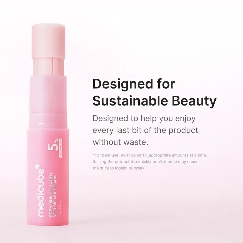 PDRN Pink Collagen Multi Balm, Anti-Aging Firming Stick for Fine Lines & Plumpi