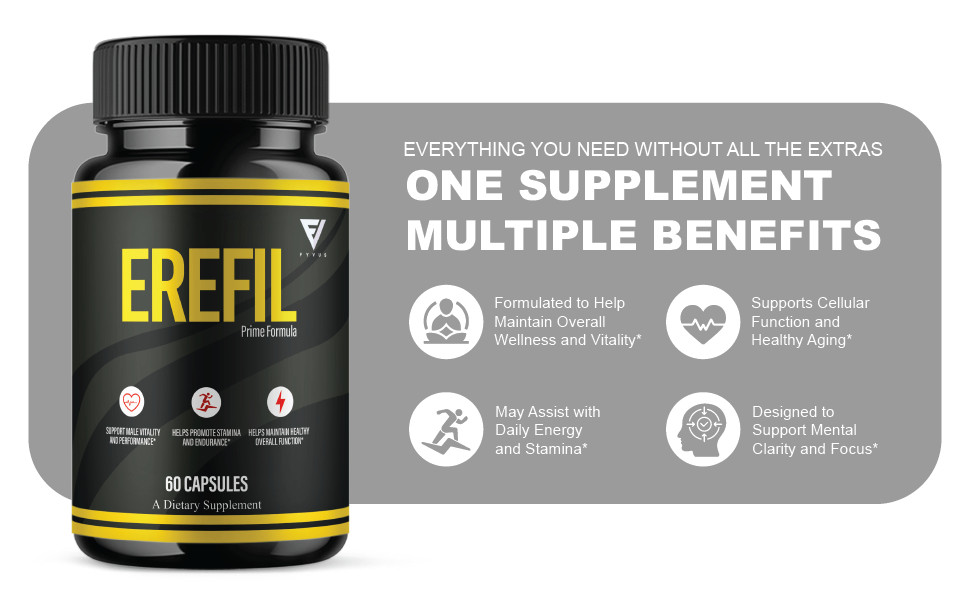 Erefil Premium Performance Capsules, Erefill Supplement (60 Capsules)