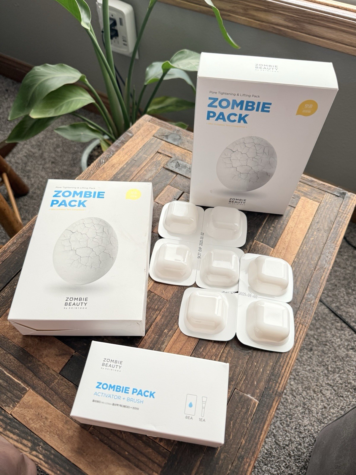 SKIN1004 Zombie Pack Wash off Face Mask Sealed (14 Packs) Expires 01/2025