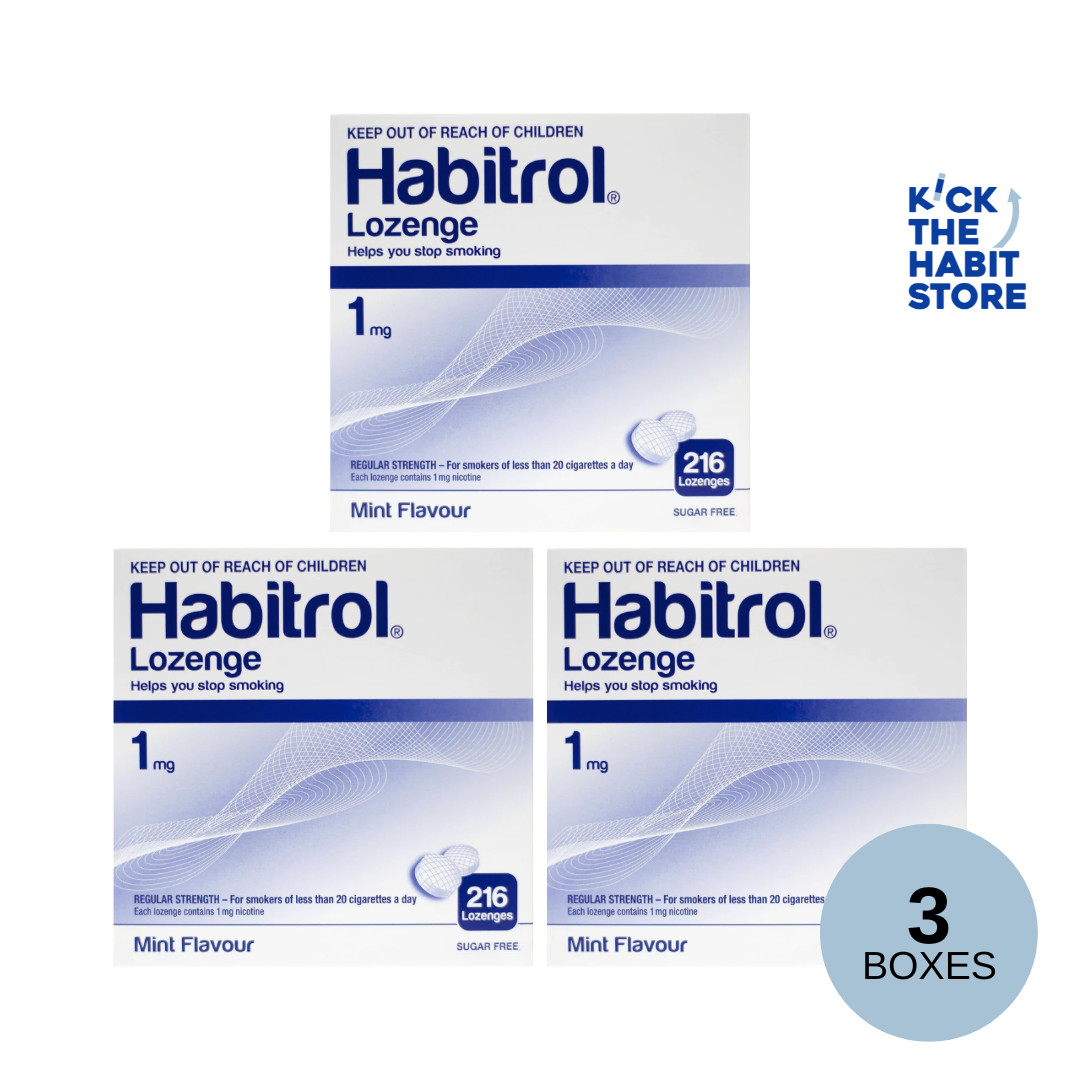 Habitrol Lozenge 1mg Mint 648 Pieces 3 Boxes Sugar Free – Nicotine Quit Smoking