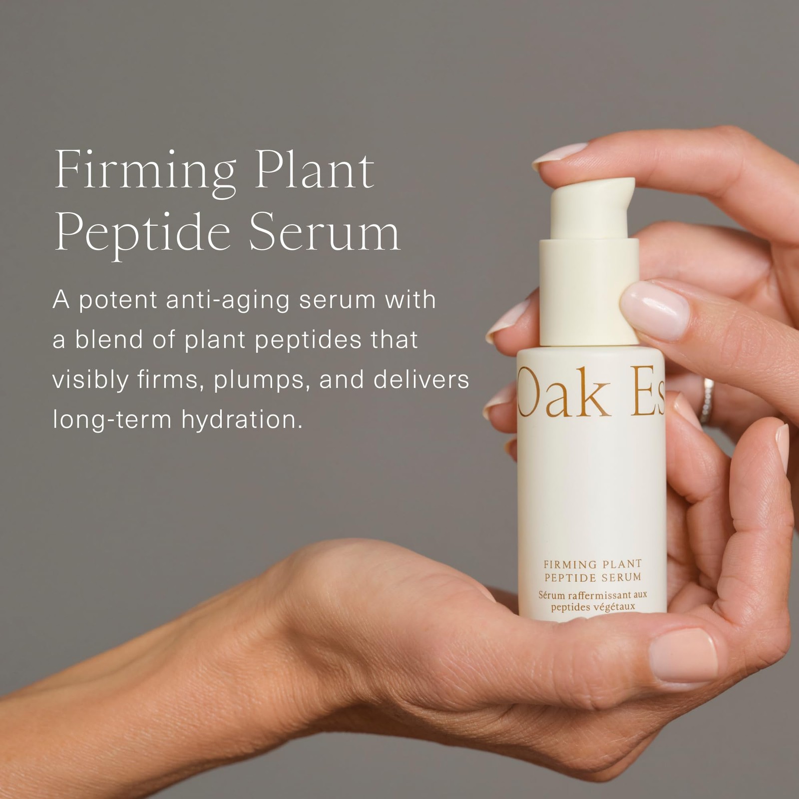 Oak Essentials Firming Plant Peptide Serum, Peptide Face Serum with Botanical…