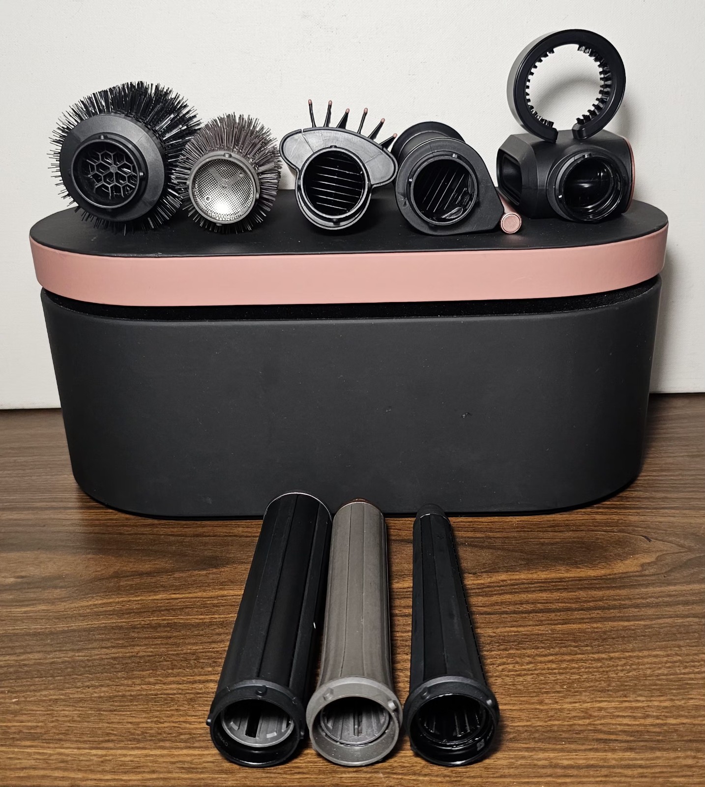 Dyson Airwrap HS05 Multi Styler Long Barrel w/Attachment & Storage Nickel/Copper