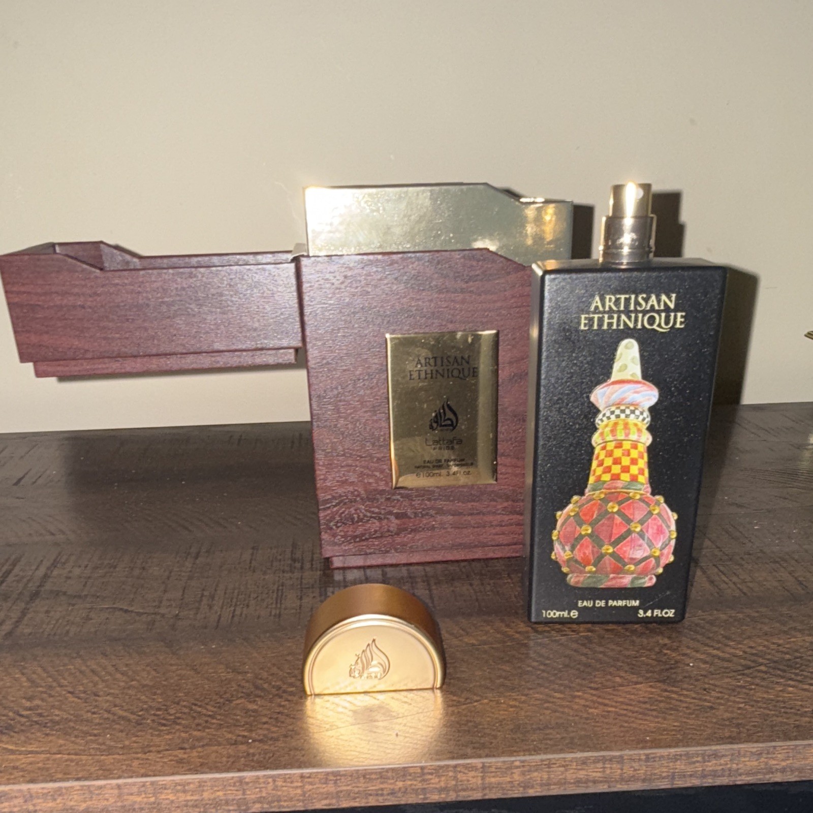Lattafa Artisan Ethnique Eau de Parfum Spray, 3.4 fl oz Regular Size