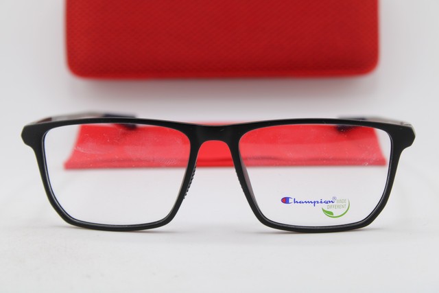 NEW CHAMPION FORGE 300 C01 MATTE BLACK GREY BLUE AUTHENTIC EYEGLASSES 56-16