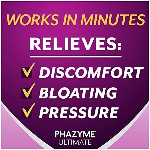 Phazyme Ultimate Gas Bloating Relief Works in Minutes 500 mg (Pack of 6)