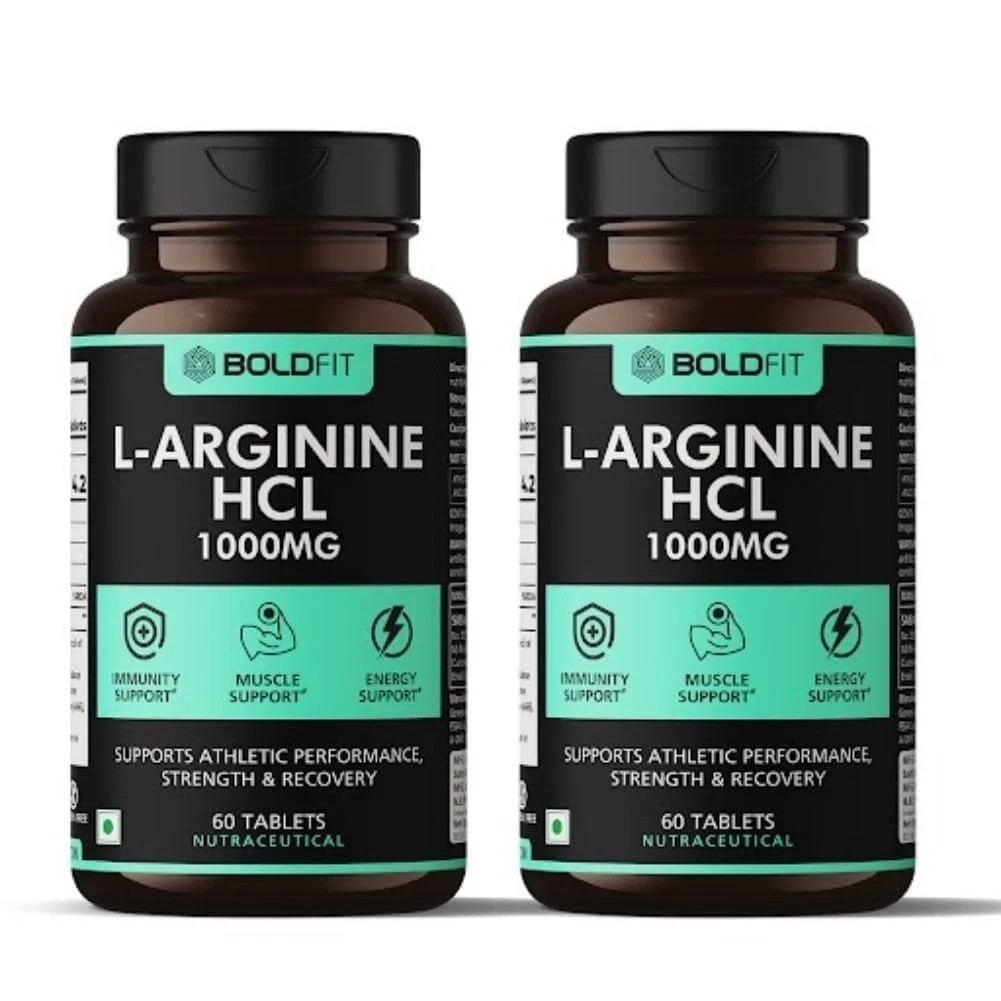 Boldfit L-Arginine Supplement 1000mg – 60 Tablets Each