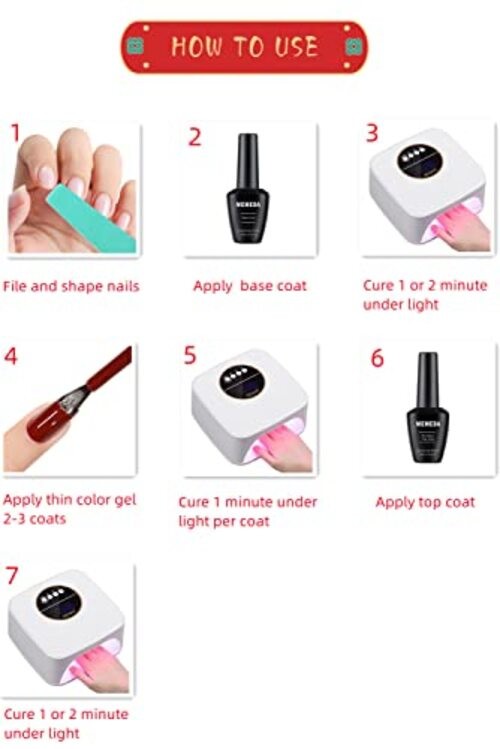 MEMEDA Gel Nail Polish, Neutral Gel Polish, Nude Gel Polish, 0.5 fl oz nude 3