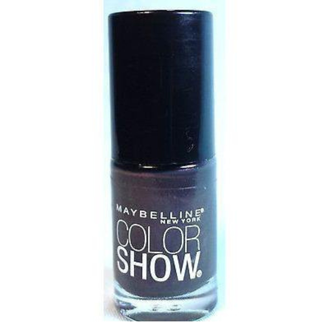 Set of 2 Maybelline Color Show Purple Nail Polish #804 Plum As You Are .23 FL oZ