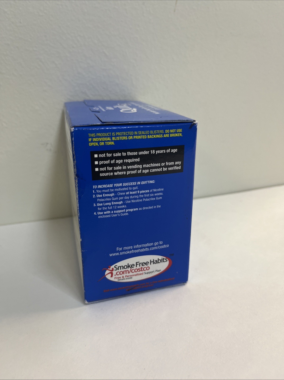 Kirkland Signature Quit 2 mg Gum Nicotine Polacrilex Stop Smoking Aid 190 Pieces