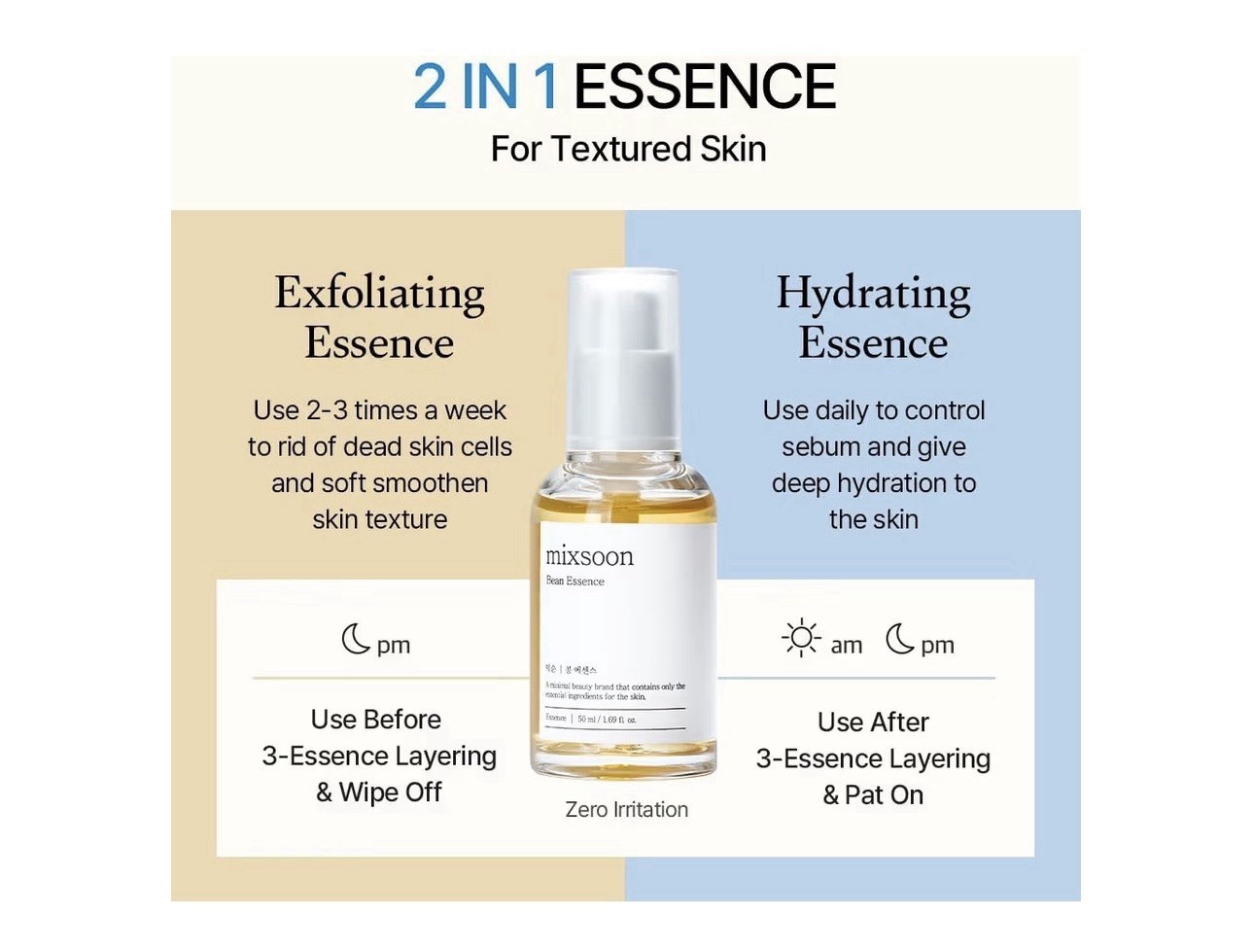 Mixsoon Bean Essence 50ml 1.69fl oz -NEW