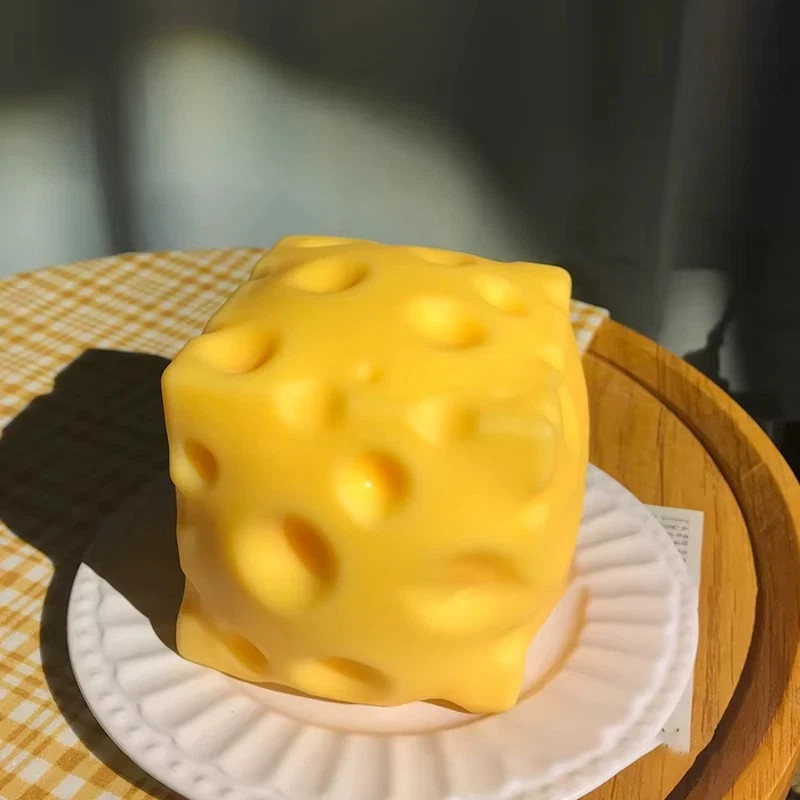 6CM Cheese Squeeze Toy Squishy Fidget Slow Rebound Stress Relief 🧀