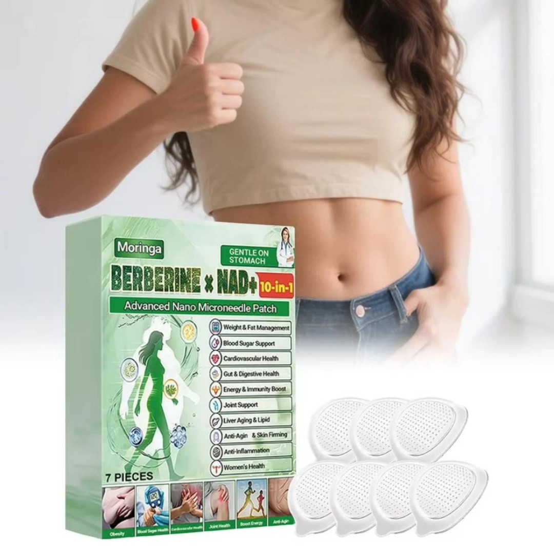 50% OFF Moringa Berberine x NAD+ 10-in-1 Advanced Nano Microneedle Patches New
