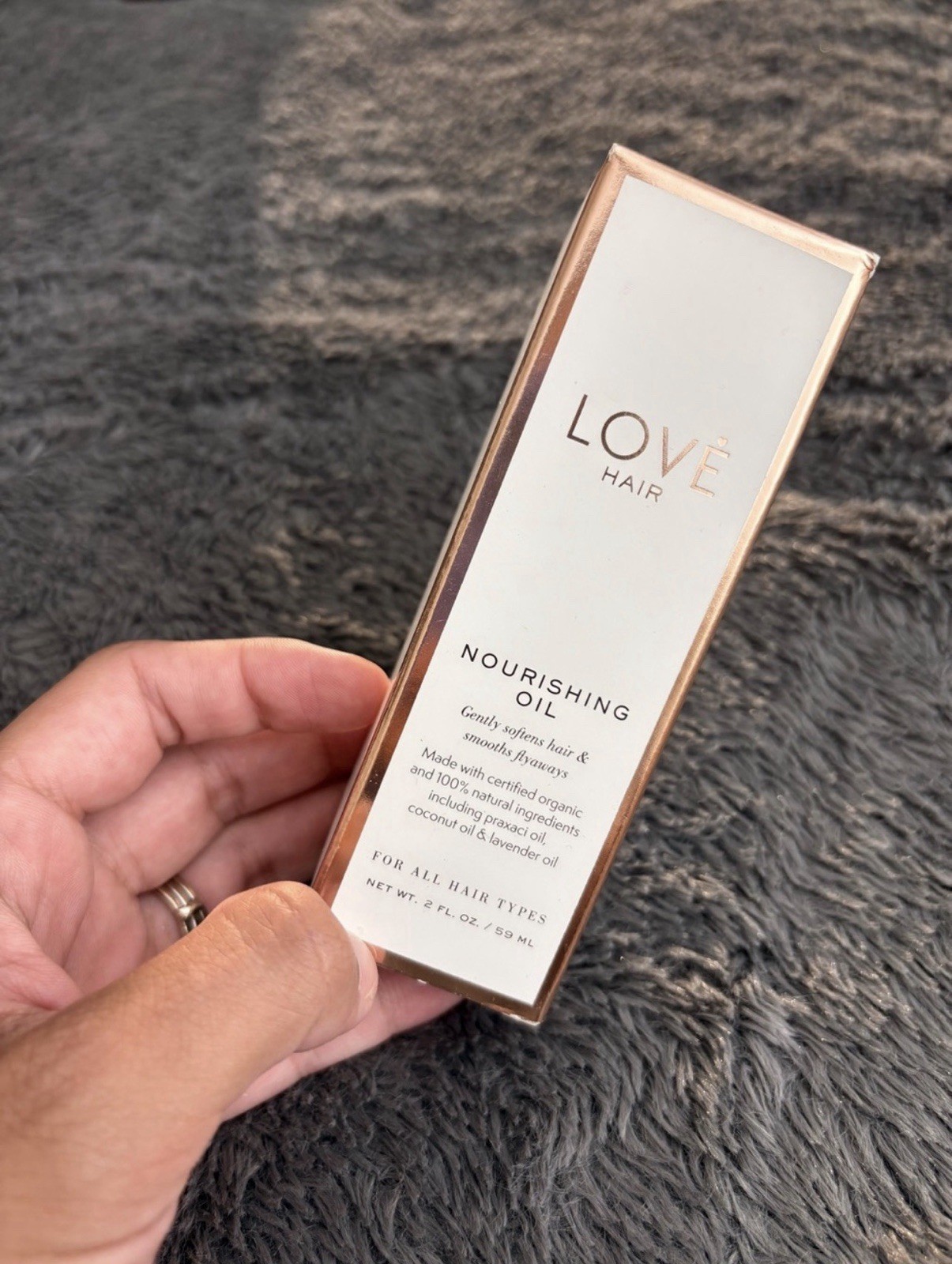 LOVE Hair Nourishing Oil w/ Pracaxi & Coconut, Lavender, 2 fl oz/59 mL